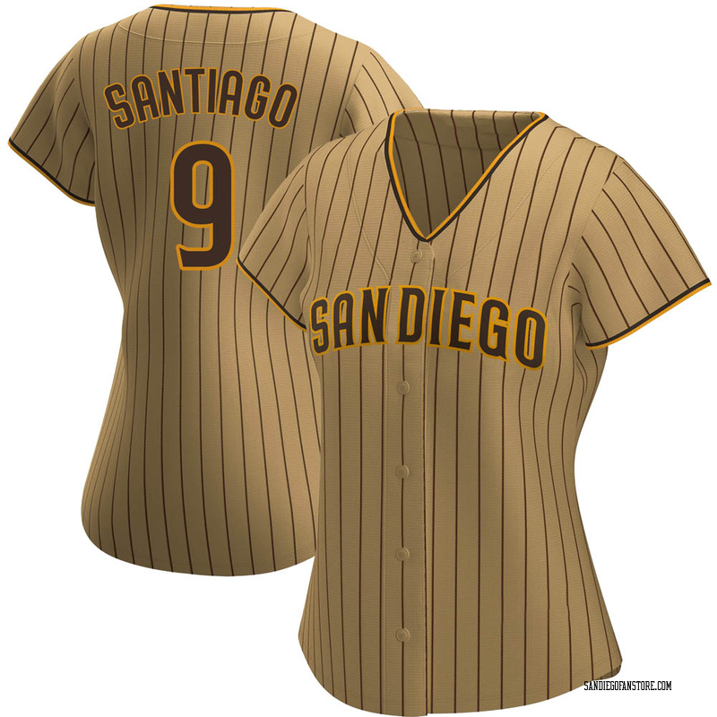 Men's Benito Santiago San Diego Padres Authentic White /Brown Home Jersey