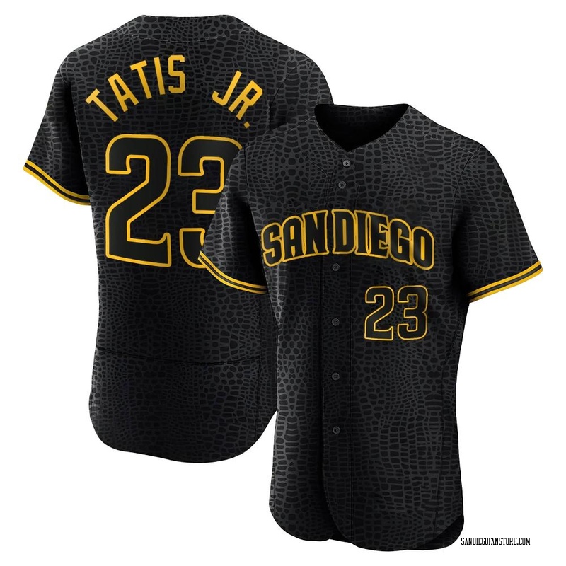 Youth Fernando Tatis Jr. San Diego Padres Replica Black Golden Alternate  Jersey