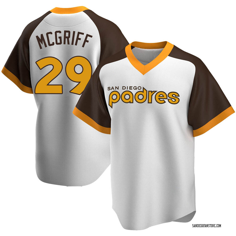 Fred Mcgriff Men's San Diego Padres Home Cooperstown Collection Jersey - White Replica