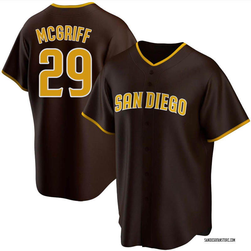 Fred Mcgriff Men's San Diego Padres Road Jersey - Brown Replica