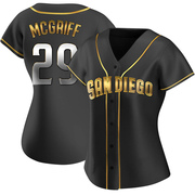 Fred Mcgriff Women's San Diego Padres Alternate Jersey - Black Golden Replica