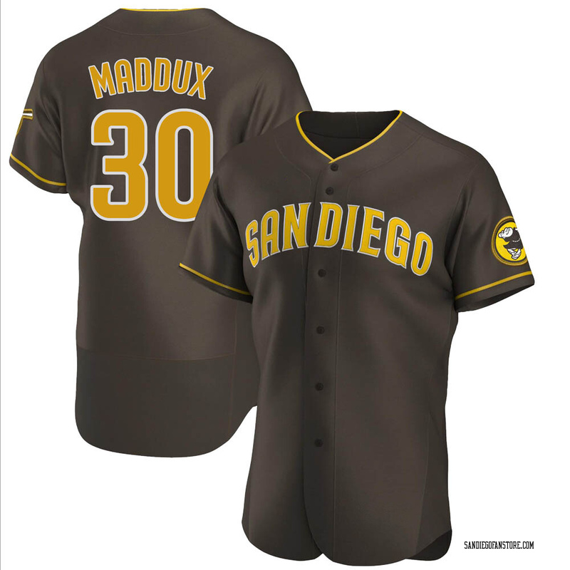 Women's Greg Maddux San Diego Padres Authentic Brown Tan