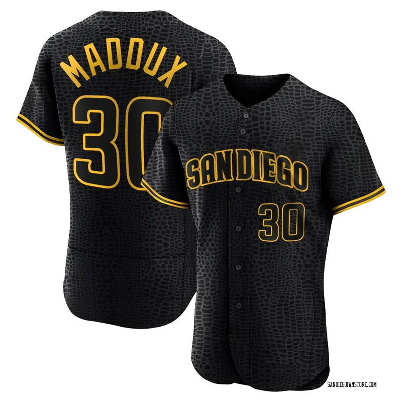 Men's Greg Maddux San Diego Padres Replica White Home Cooperstown