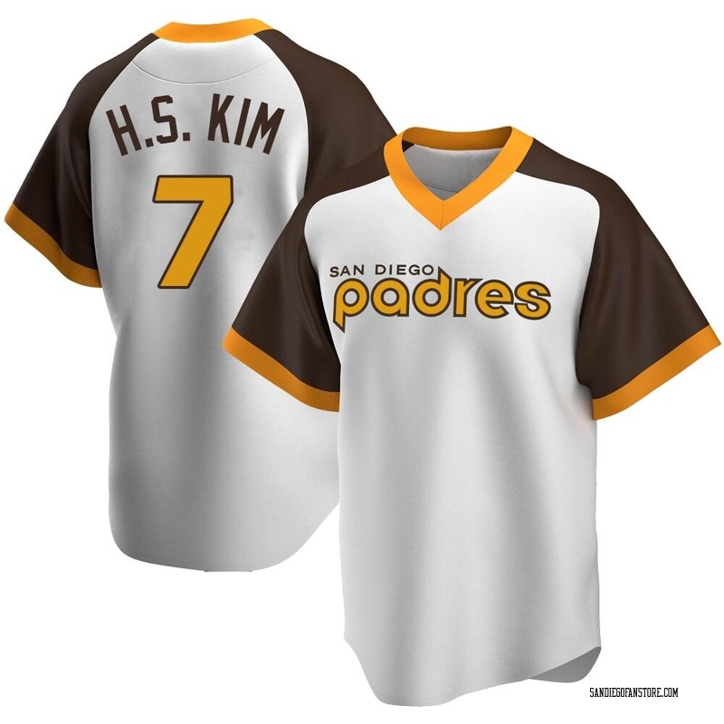 Ha-Seong Kim Men's San Diego Padres Home Cooperstown Collection Jersey -  White Replica