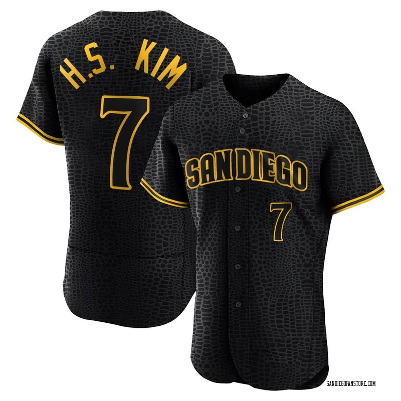 Ha-Seong Kim San Diego Padres Men's Navy Backer T-Shirt 