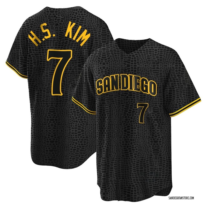 Nike Men's San Diego Padres Ha-Seong Kim #7 Brown T-Shirt