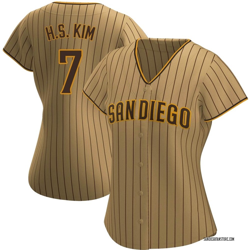 Men's Ha-Seong Kim San Diego Padres Replica Brown Sand/ Alternate