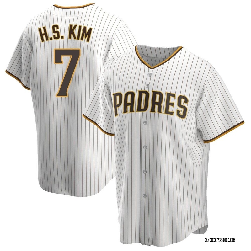 Ha-Seong Kim Men's San Diego Padres Home Jersey - White/Brown Replica