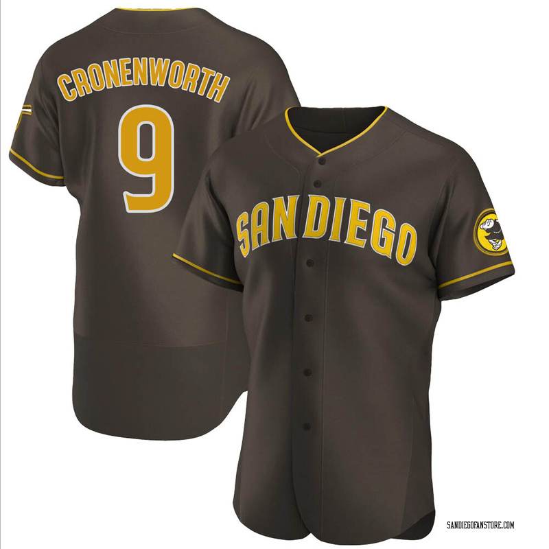 Nike Men's San Diego Padres Jake Cronenworth #9 Cool Base Jersey - White - S (Small)