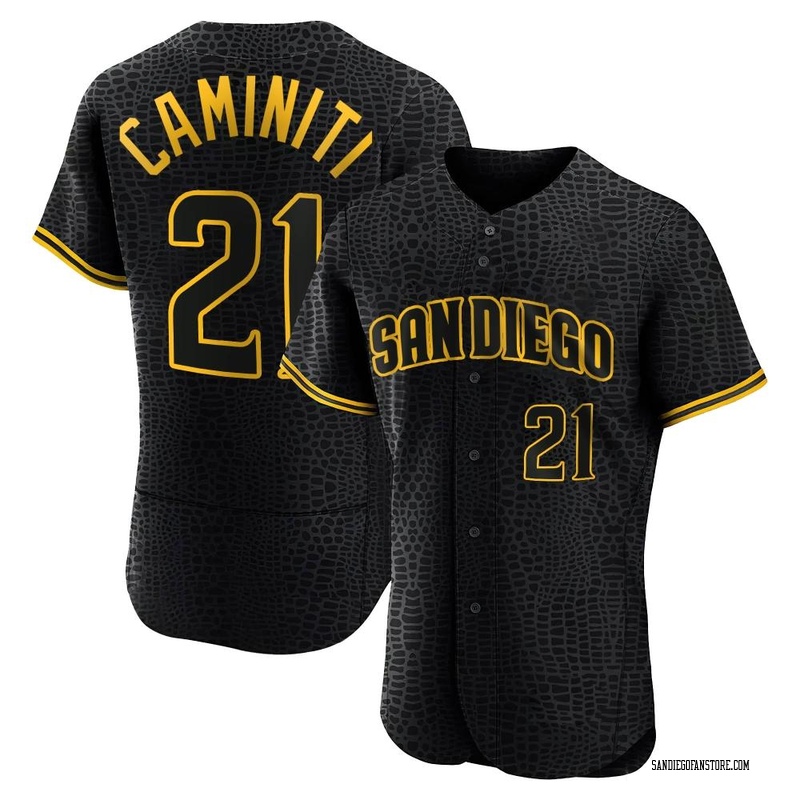 Women's Ken Caminiti San Diego Padres Authentic White /Brown Home Jersey