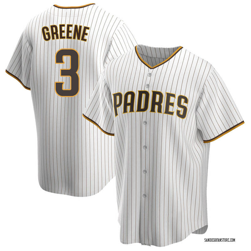 Men's Khalil Greene San Diego Padres Authentic White /Brown Home Jersey
