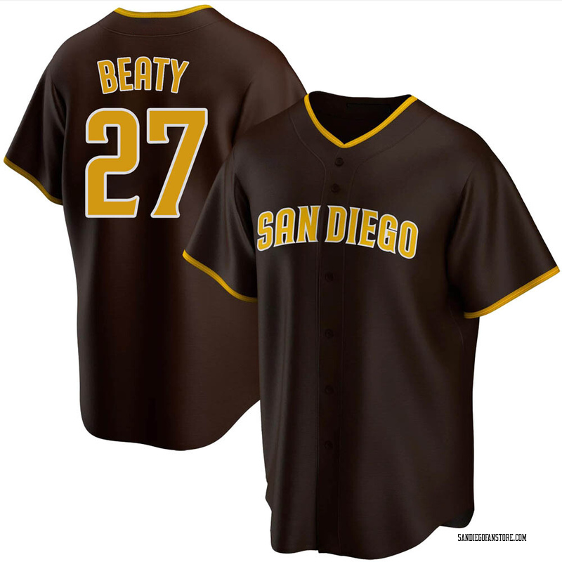 Women's Matt Beaty San Diego Padres Replica Brown Tan/ Alternate Jersey