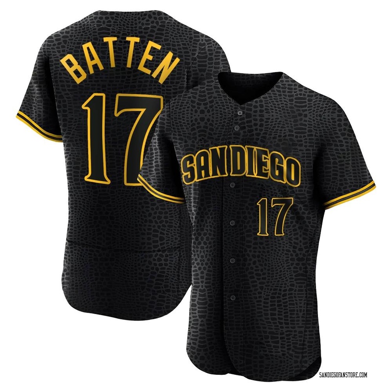 Men's Matthew Batten San Diego Padres Replica White /Brown Home Jersey