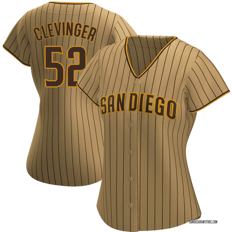 Youth Mike Clevinger San Diego Padres Replica White /Brown Home Jersey