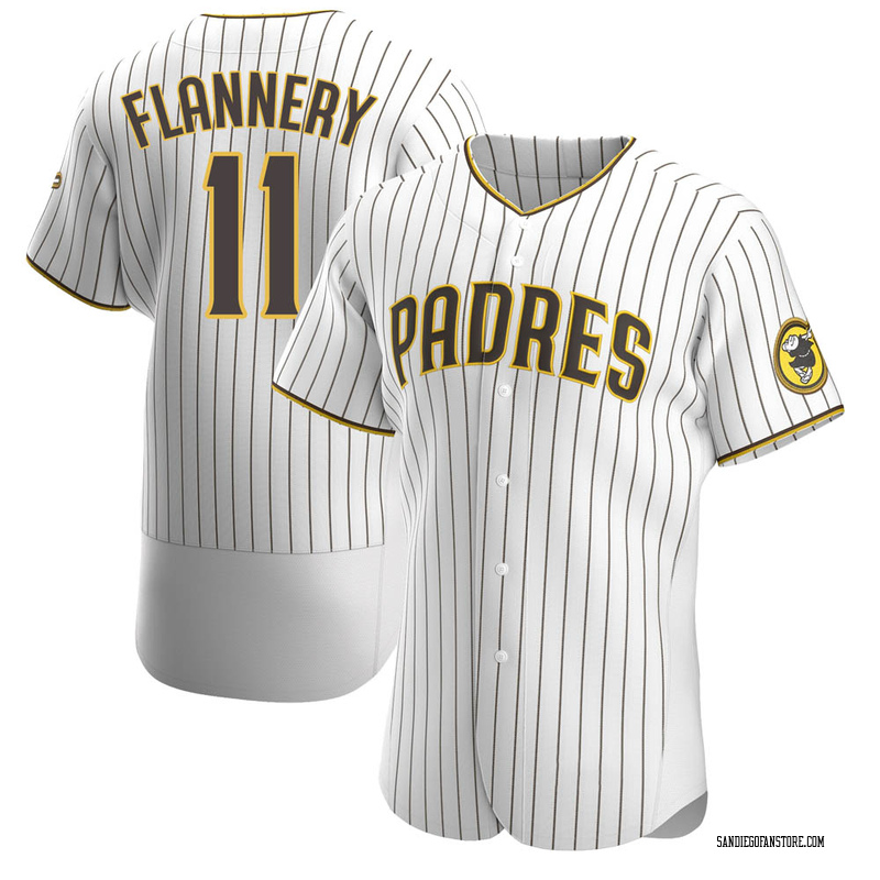 Tim Flannery Men's San Diego Padres Home Jersey - White/Brown Authentic