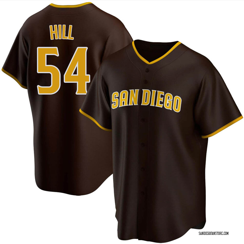 Youth Tim Hill San Diego Padres Replica Brown Road Jersey